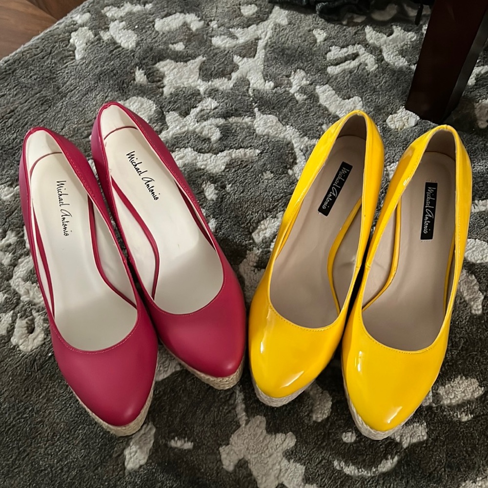 Two pair Michael Antonio wedges 9